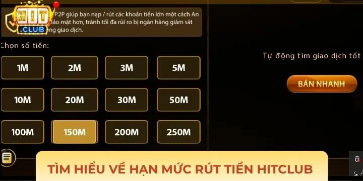 Tìm hiểu hạn mức rút tiền Hitclub nghĩa là gì