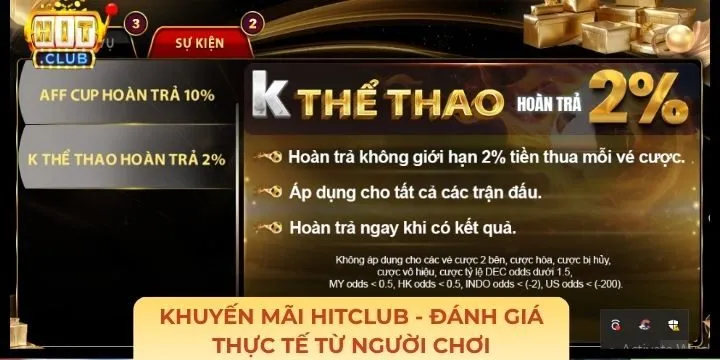 Đánh giá từ người chơi đã tham gia khuyến mãi Hitclub
