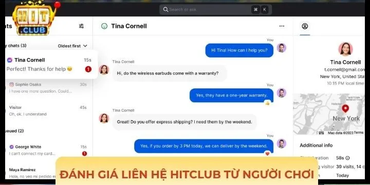 Đánh giá của người chơi đối với dịch vụ liên hệ Hitclub hiện nay