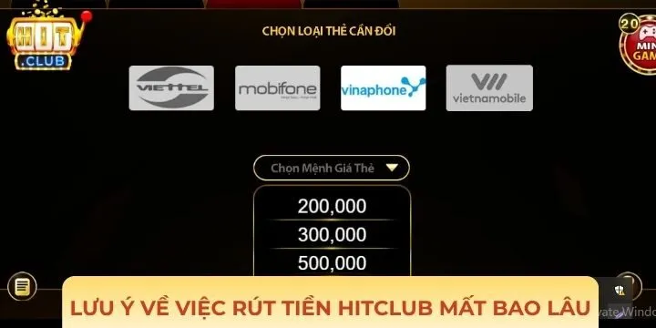 Một số lưu ý quan trọng khi rút tiền Hitclub mất bao lâu