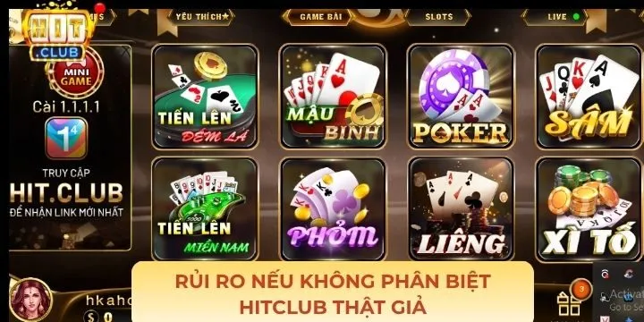 Phân biệt Hitclub thật giả giúp giảm thiểu rủi ro không đáng có
