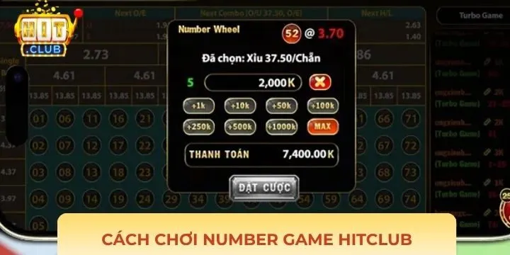 Chi tiết cách chơi Number Game Hitclub cho tân binh