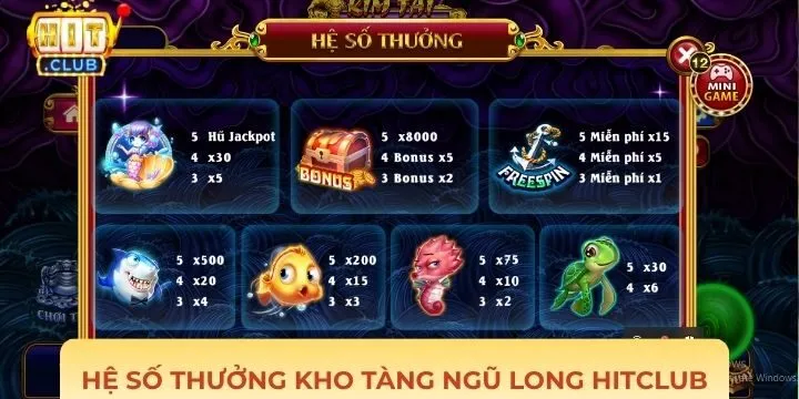 Chinh phục trò chơi Kho Tàng Ngũ Long Hitclub siêu đơn giản