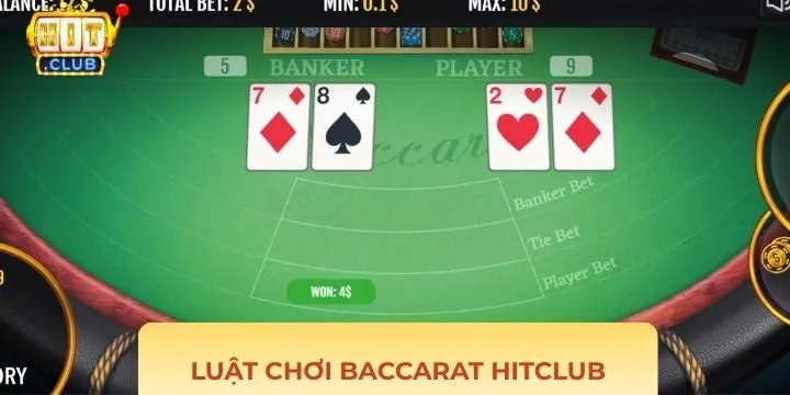 Luật chơi Baccarat Hitclub cho người mới