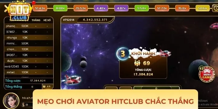 Bí kíp săn hũ lớn cùng aviator Hitclub 2026