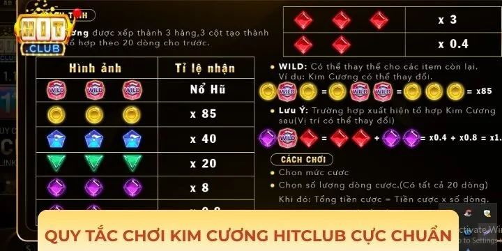 Những quy định có trong kim cương Hitclub