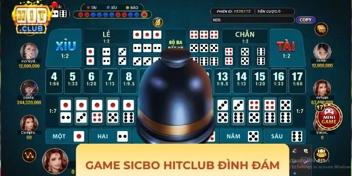 Sicbo Hitclub đang được nhiều người chơi trực tuyến lựa chọn