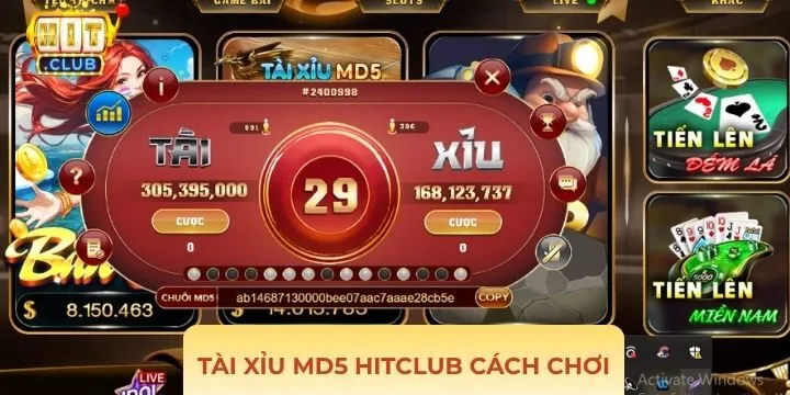 Chi tiết nguyên tắc trong tài xỉu MD5 Hitclub